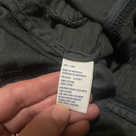 Y2K American Eagle Olive Button-Up Vest Shirt Sz Med - Picture 6 of 7